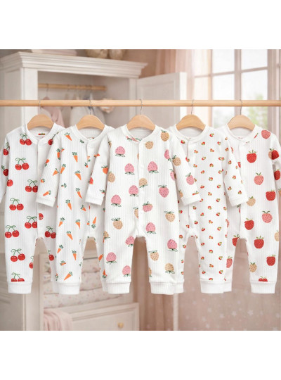 Zıb Meyve Bahçesi 5’li Kız Bebek Tulum Set 0-9 Ay