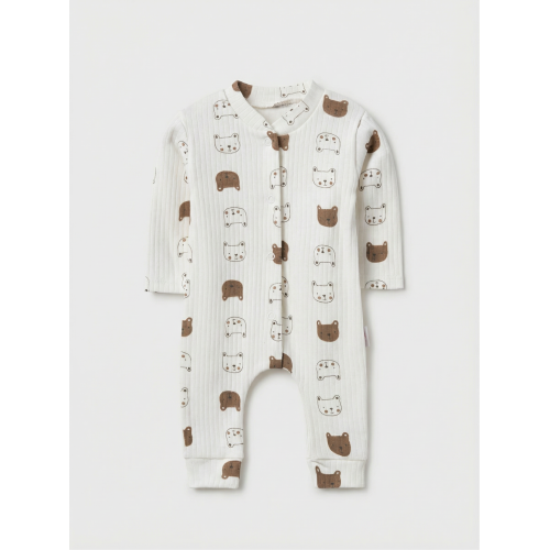 ZıbZıb 0-3-6 Ay Ayıcık Penye Tulum