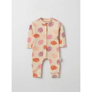 ZıbZıb 0-3-6 Ay Balonlu Penye Tulum Pembe