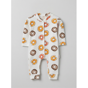 ZıbZıb 0-3-6 Ay Donut Penye Tulum Sarı