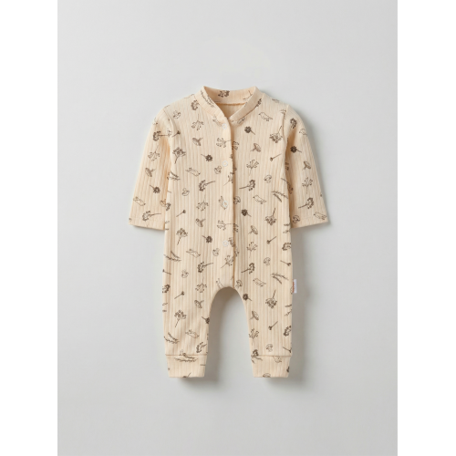 ZıbZıb 0-3-6 Ay Doğa Masalı Penye Tulum Pembe