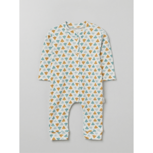 ZıbZıb 0-3-6 Ay Mini Orman Penye Tulum Ekru