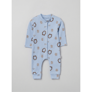 ZıbZıb 0-3-6 Ay Penguen Penye Tulum Mavi