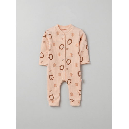 ZıbZıb 0-3-6 Ay Penguen Penye Tulum Pembe