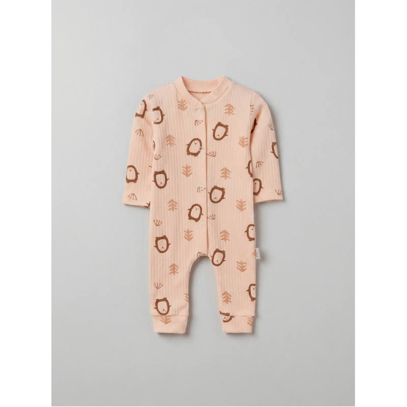 ZıbZıb 0-3-6 Ay Penguen Penye Tulum Pembe