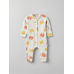ZıbZıb 0-3-6 Ay Uyuyan Ayıcık Penye Tulum Ekru - Sarı