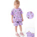 2-5 Yaş Hello Kitty Desenli Kız Bebek İkili Takım – Pamuklu Tişört Şort Lila
